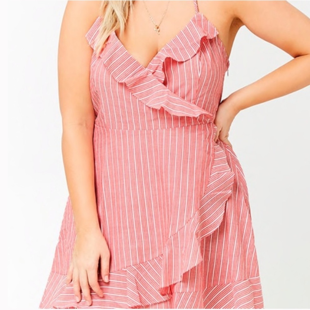 Forever 21+ Plus Size Ruffle Wrap Halter Dress